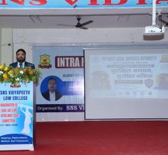 Chief Guest Delivering the Speech